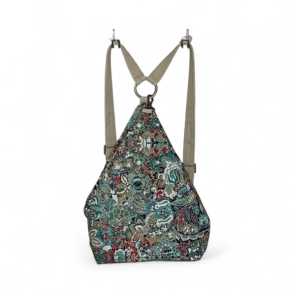 Black Butterfly Original Womens Bohemia National Style Print Canvas Backpack Bag